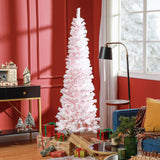 Árbol de Navidad lápiz nevado plegable 183 cm
