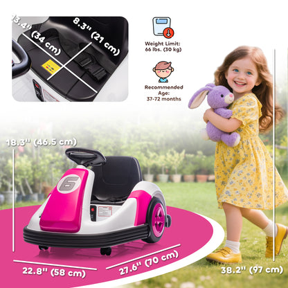 Coche eléctrico de choque de 6 V para niños