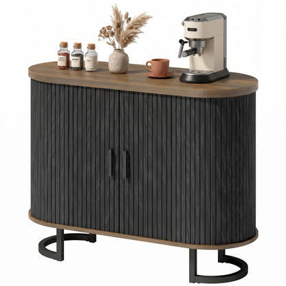 Aparador de comedor con puertas de tambor