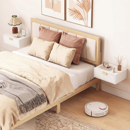 Modern floating bedside tables — Set of 2