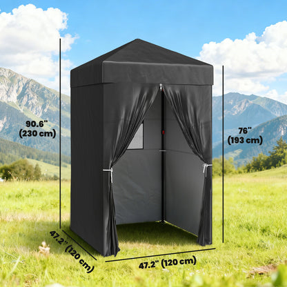 Compact Pop-Up Privacy Canopy Tent UPF 50+