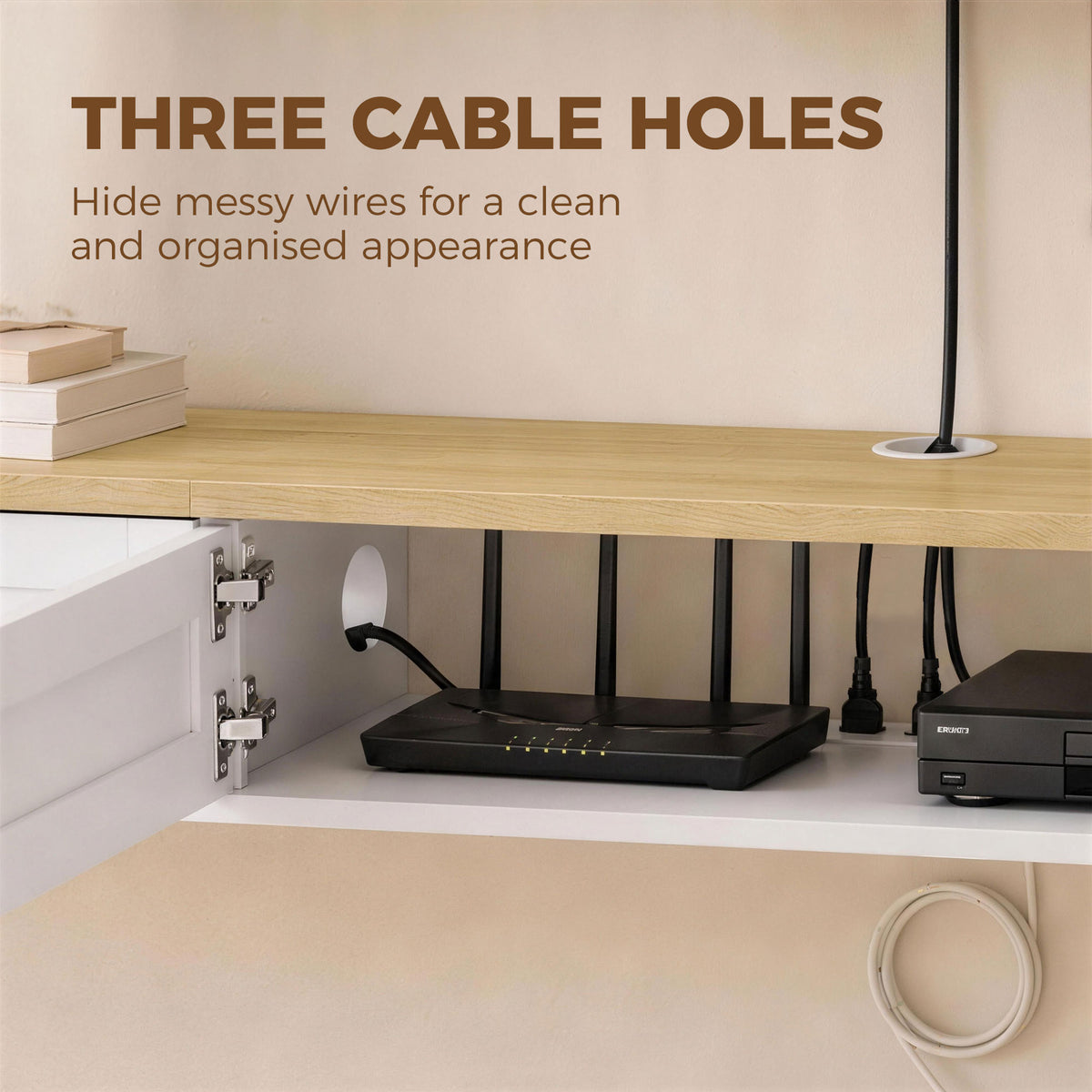 Modern Floating Wall Mounted TV Stand for 183 cm TVs