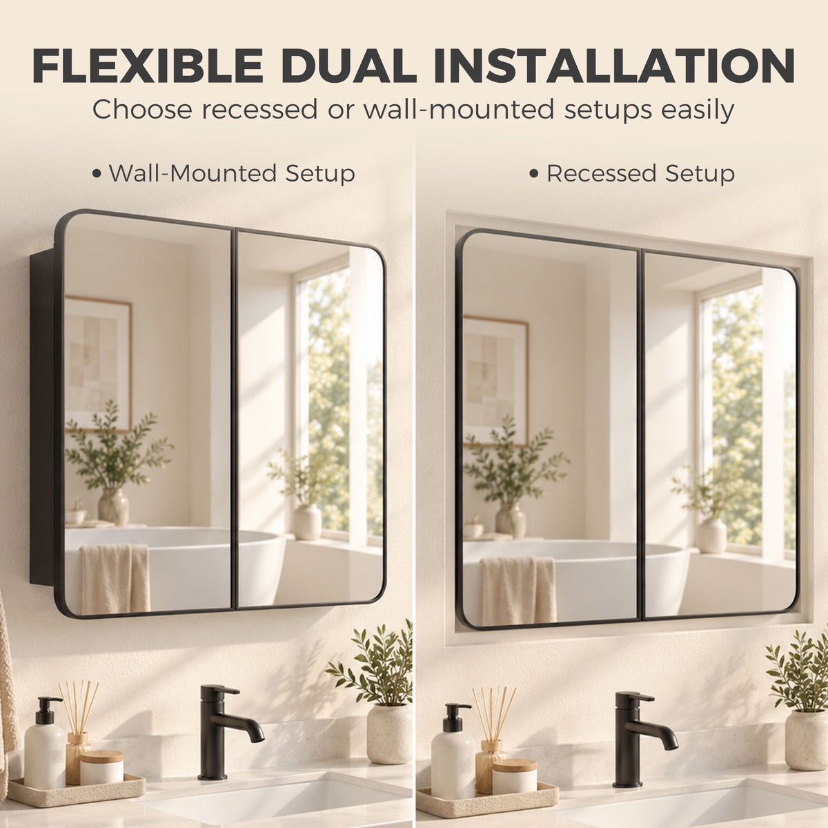 Bathroom Medicine Cabinet with Mirror