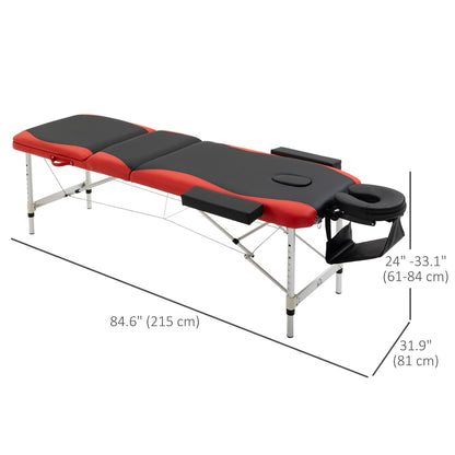 Professional foldable aluminum massage table