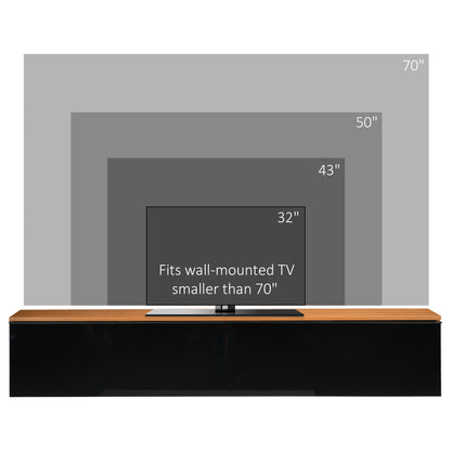Wall mounted modern floating TV stand