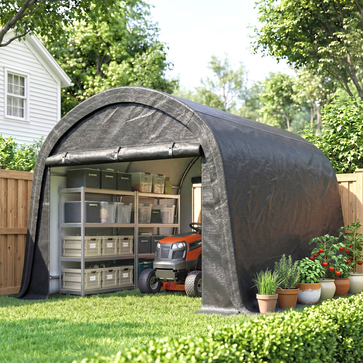 Portable Outdoor Storage Shed 10 ft x 10 ft
