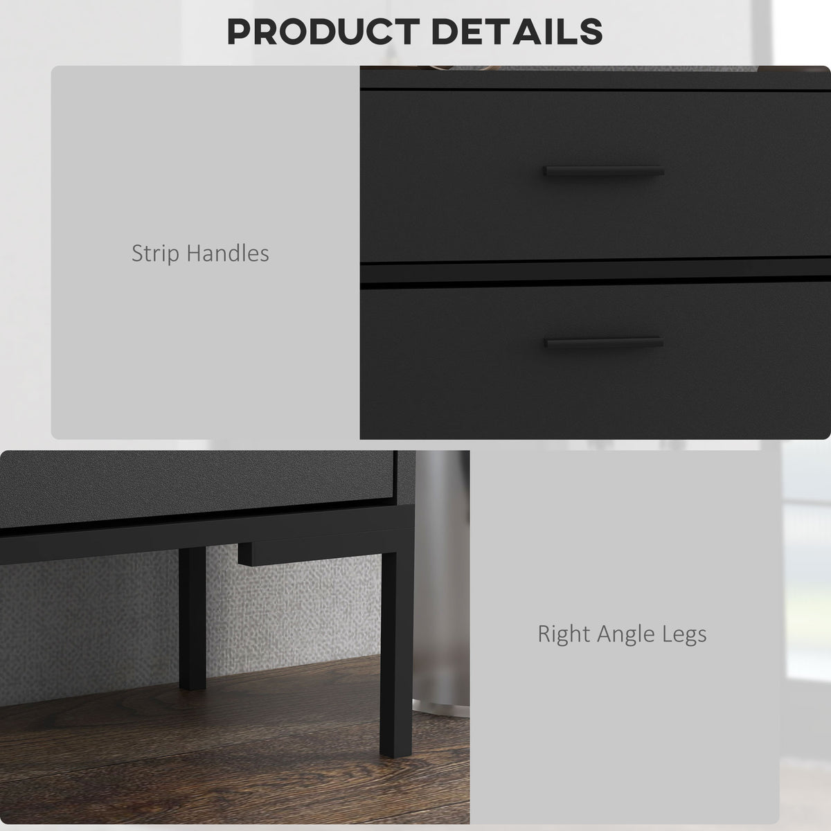Modern shoe cabinet with two flip drawers