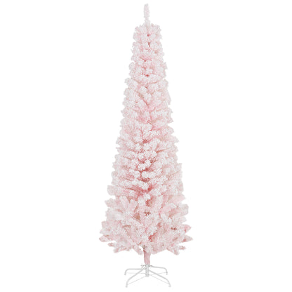 Árbol de Navidad lápiz nevado plegable 183 cm