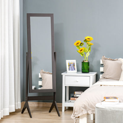 Full length standing mirror with tilt