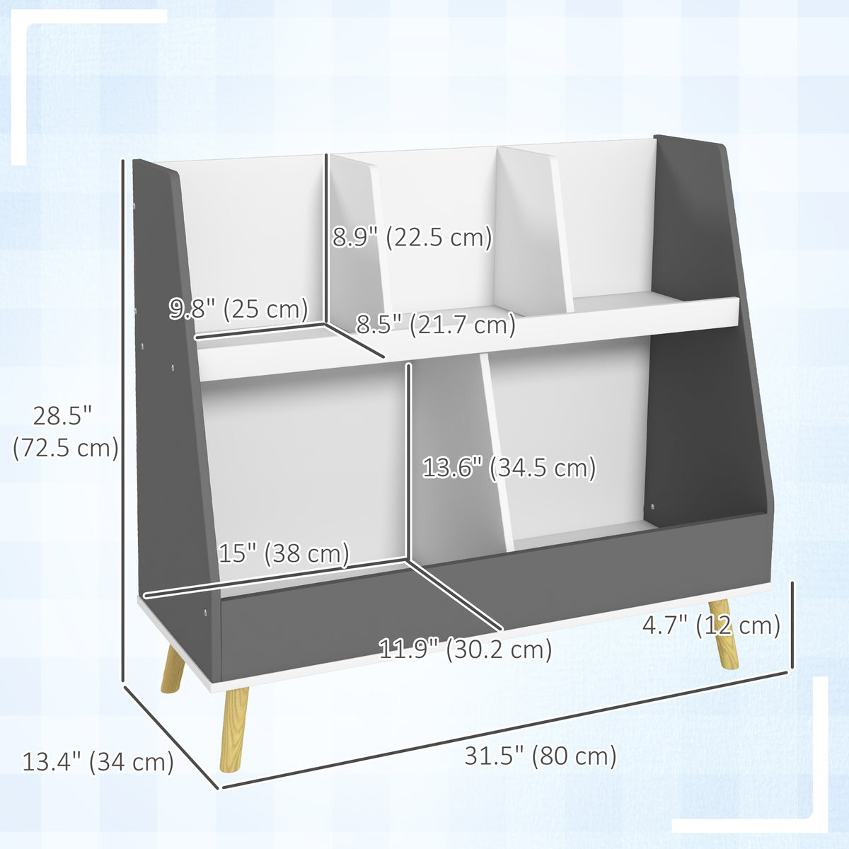 2-Tier kids toy storage organizer