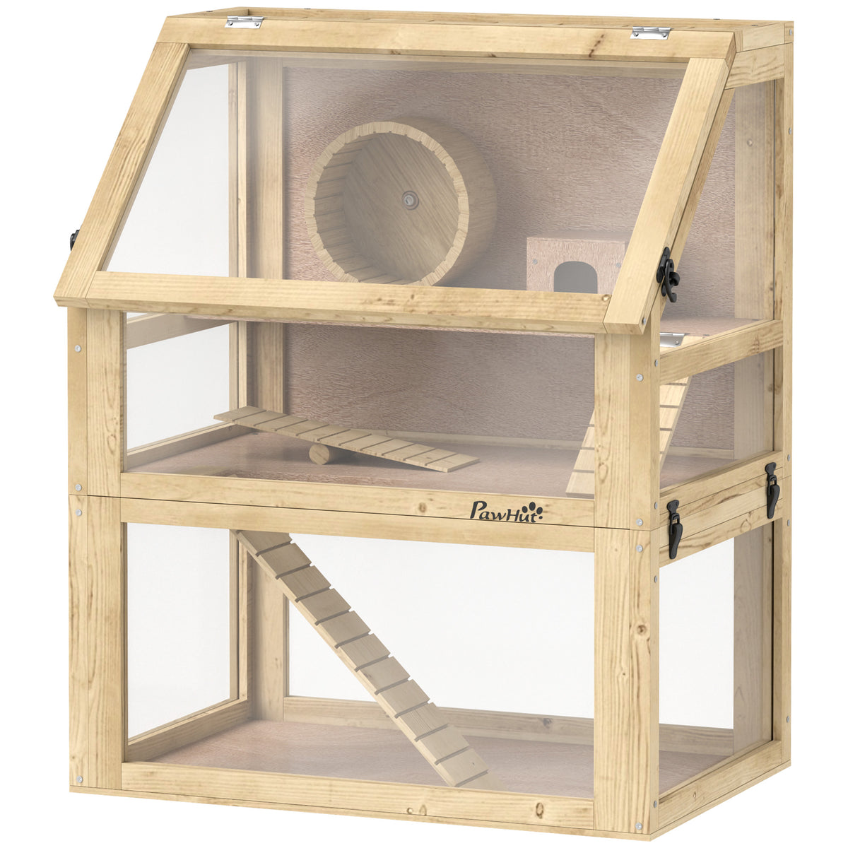 Wooden hamster cage