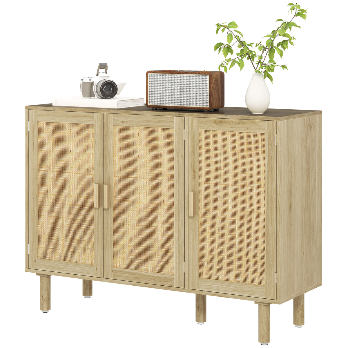 Bohemian rattan sideboard buffet