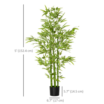Artificial bamboo tree decorative 152 cm