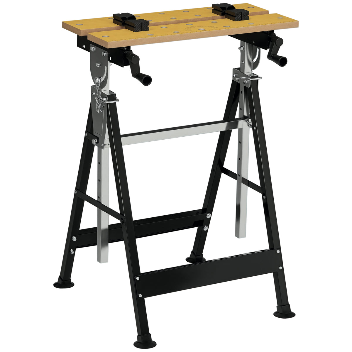 Adjustable Work Bench 6-Level Height Steel Frame