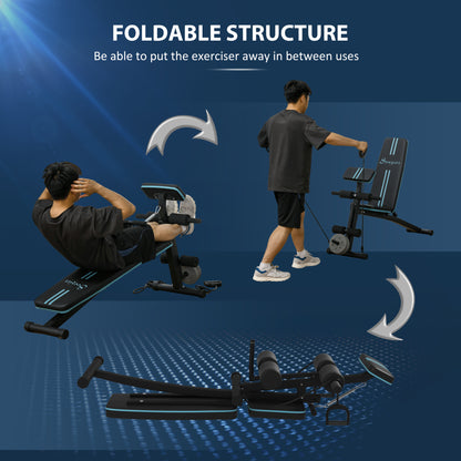 Banco de entrenamiento plegable y ajustable para musculación en casa
