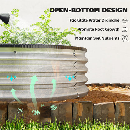 Modular Galvanized Steel Raised Garden Bed