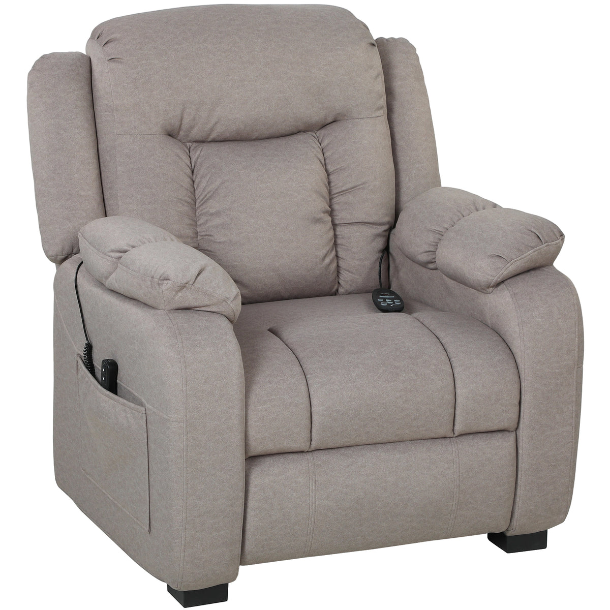 Power Massage Reclining Chair in Velvet