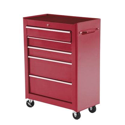 5-Drawer Rolling Lockable Steel Tool Chest