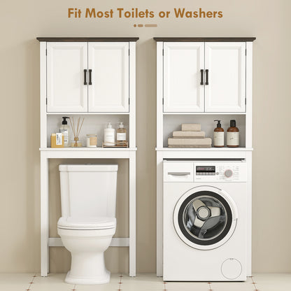 Over-the-toilet storage cabinet in engineered wood