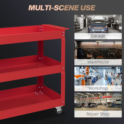 3-Tier Rolling Heavy Duty Utility Tool Cart