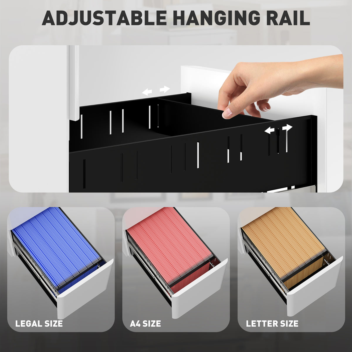 3 Drawer Steel Lockable Office Filing Cabinet
