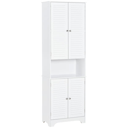 Tall narrow bathroom storage cabinet
