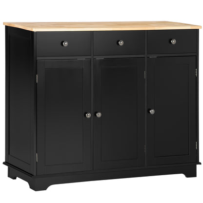 Modern Sideboard with Storage Drawers and Adjustable Shelves