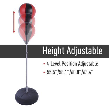 Adjustable kids freestanding punching ball bag