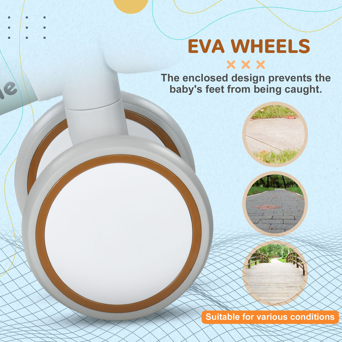 Bicicleta de equilibrio para bebé con cesta extraíble