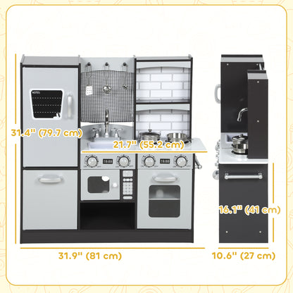 Kids play kitchen with accessories and sounds