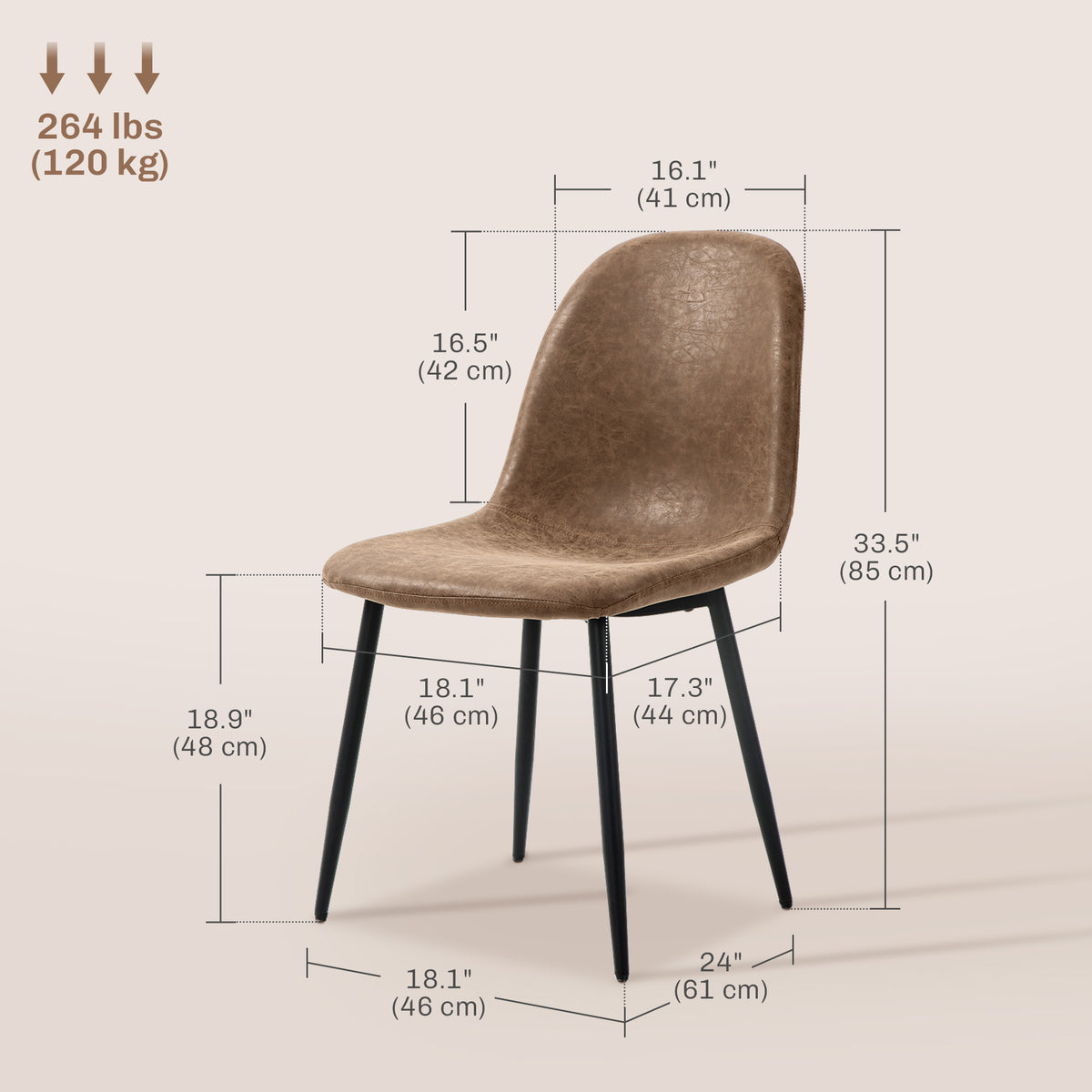 Retro Dining Room Chairs Set of 4