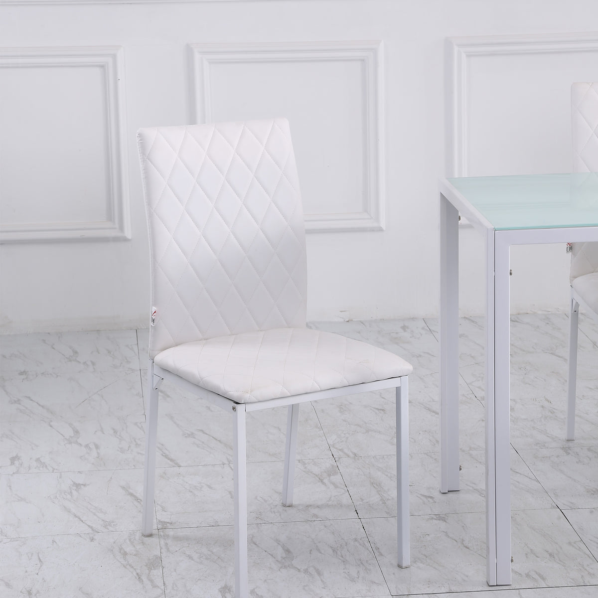 Juego de 4 sillas de comedor tapizadas