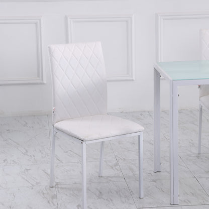Juego de 4 sillas de comedor tapizadas