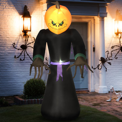 Inflatable Halloween Pumpkin Reaper Decoration 7ft