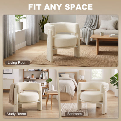 Sillón decorativo de sherpa