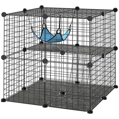 2-Tier Modular Cat Cage Enclosure
