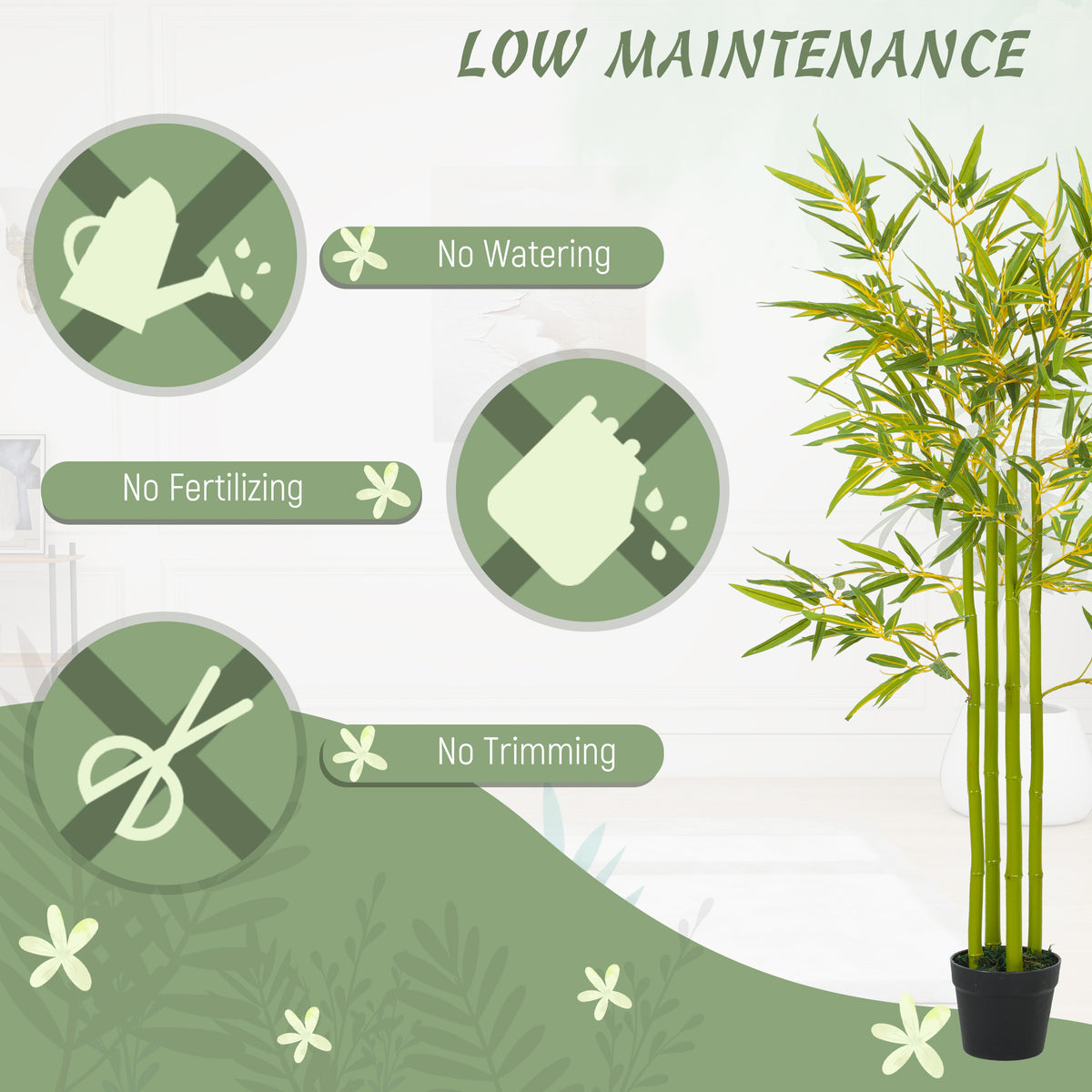 Artificial Bamboo Tree 4 ft