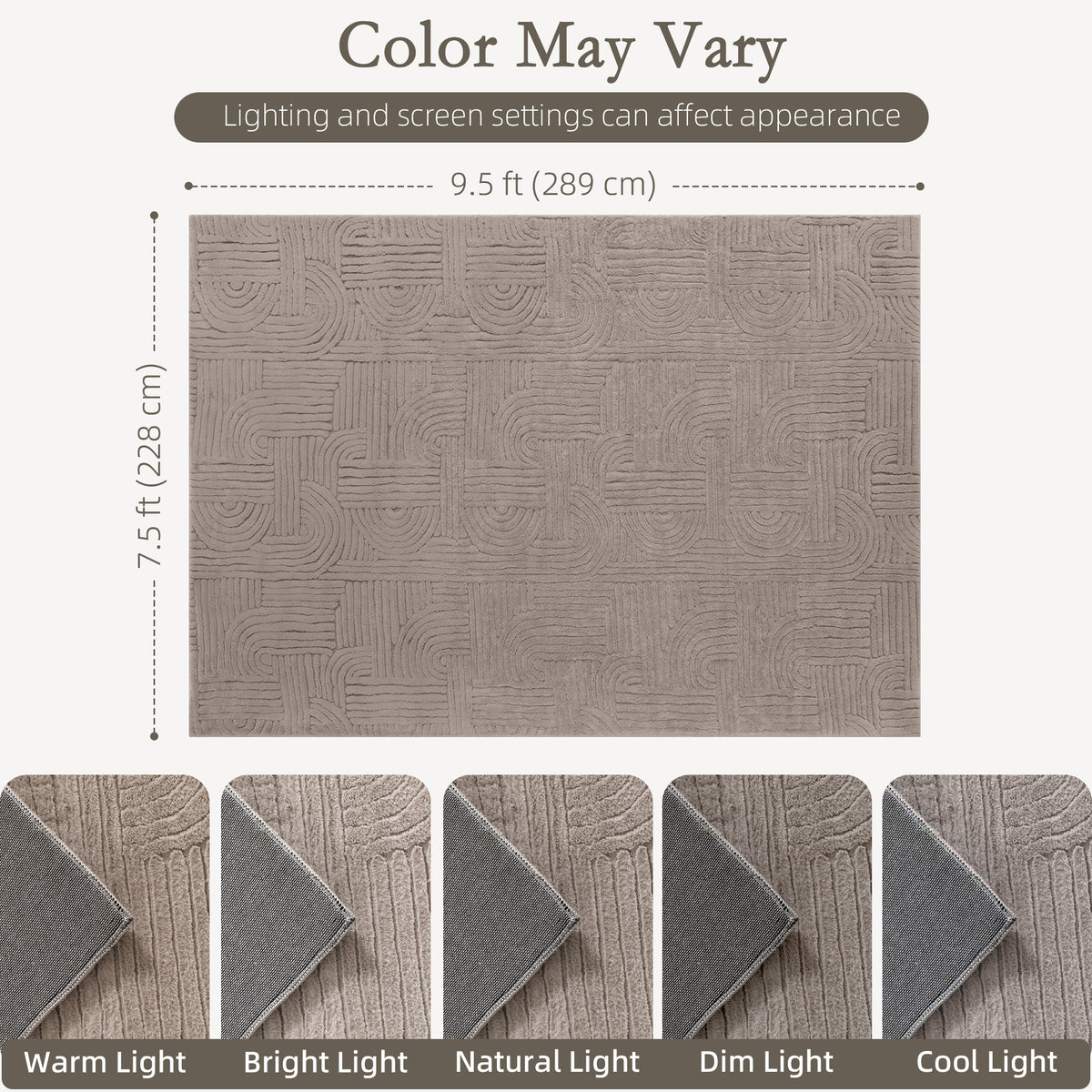Faux fur area rug