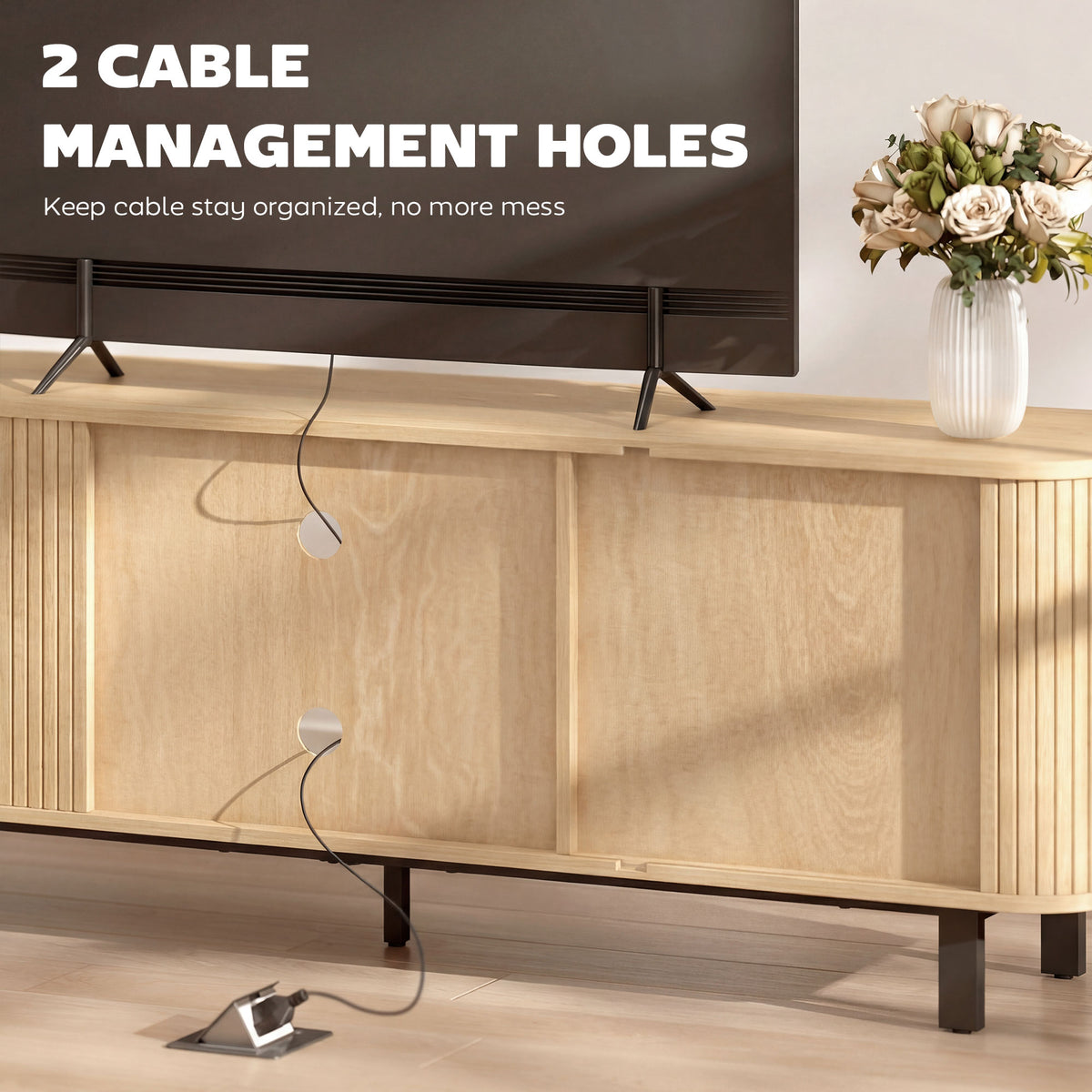 Mueble de TV moderno para televisor de 165 cm (165 cm)